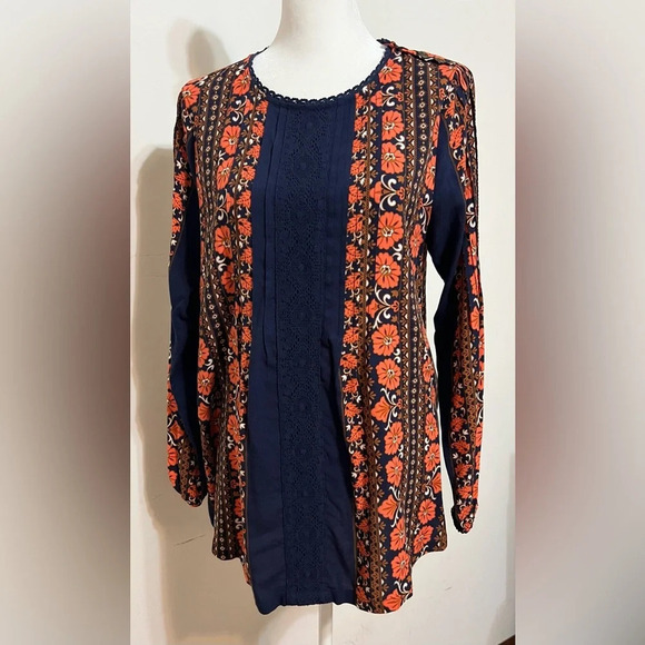 Matilda Jane Floral Top Blouse Floret Pintuck Peasant Women’s Small - Picture 3 of 16